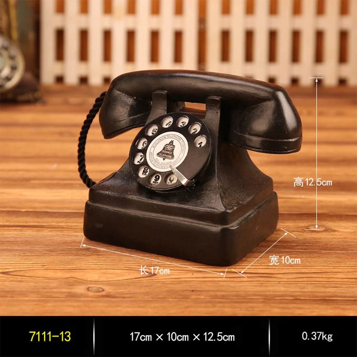 

Resin Vintage Telephone Desktop Ornament, Living Room Wine Cabinet Decorative Telephone Ornaments Gift for Home Decor Prop