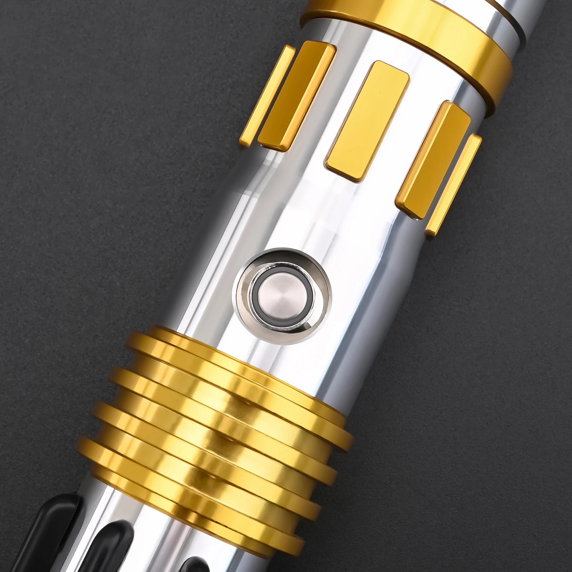 

TXQSABER Lightsaber Windu Series no Blade Metal Hilt RGB Pixel Light Sword FOC Smooth Swing Blaster Laser Sword for Cosplay Toys