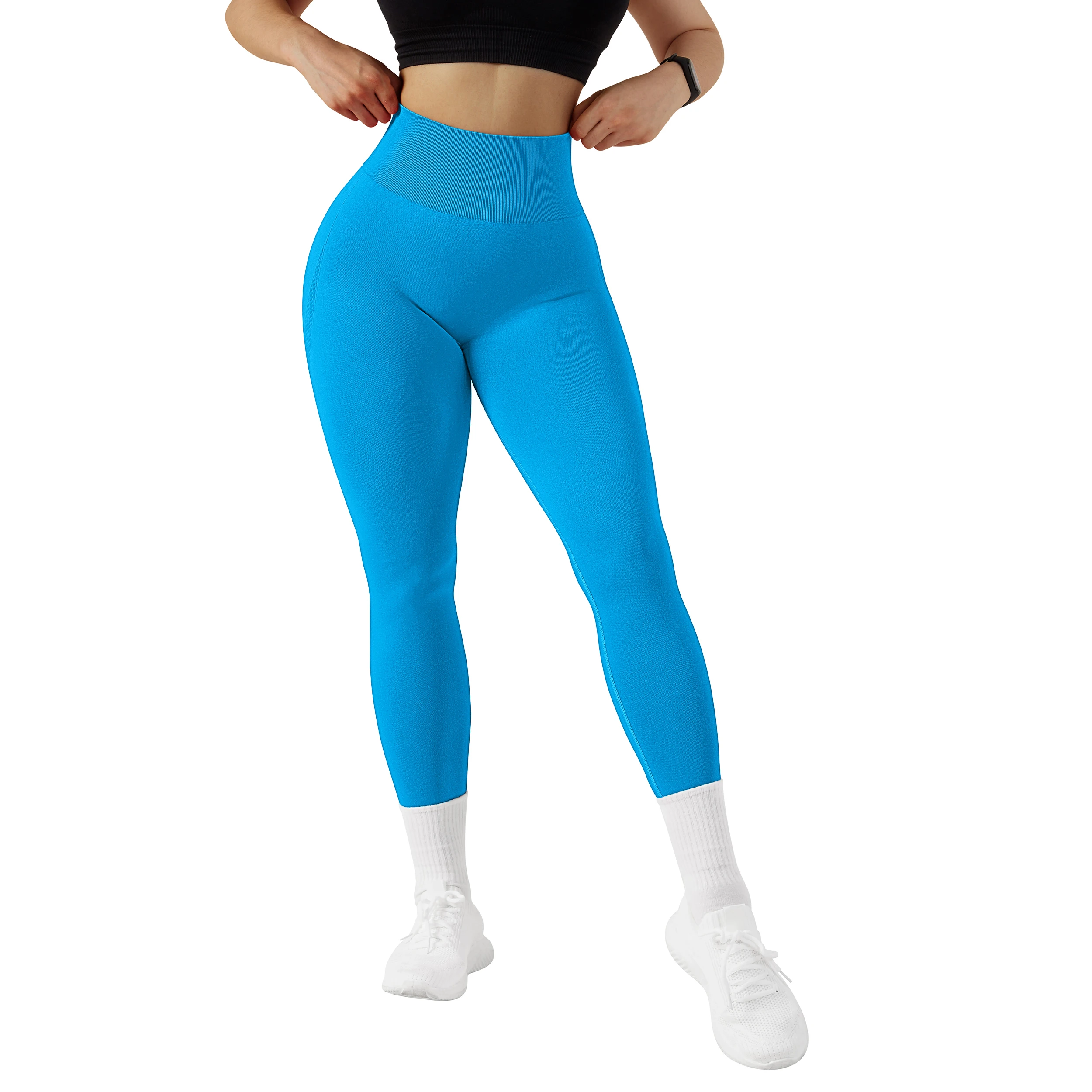 Leggings da palestra senza cuciture pantaloni da Yoga da donna Sexy vita alta bottino sollevamento Leggings sportivi abbigliamento donna Fitness