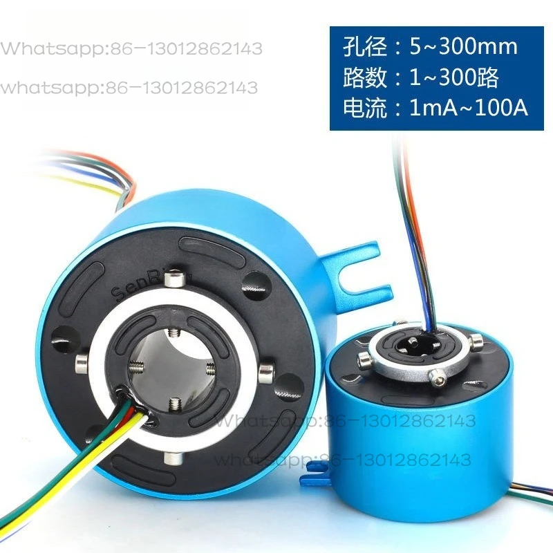 Via-hole conductive slip ring Rotating conductive collector ring, brush bus ring collector ring 2 4 6 8 12 channels