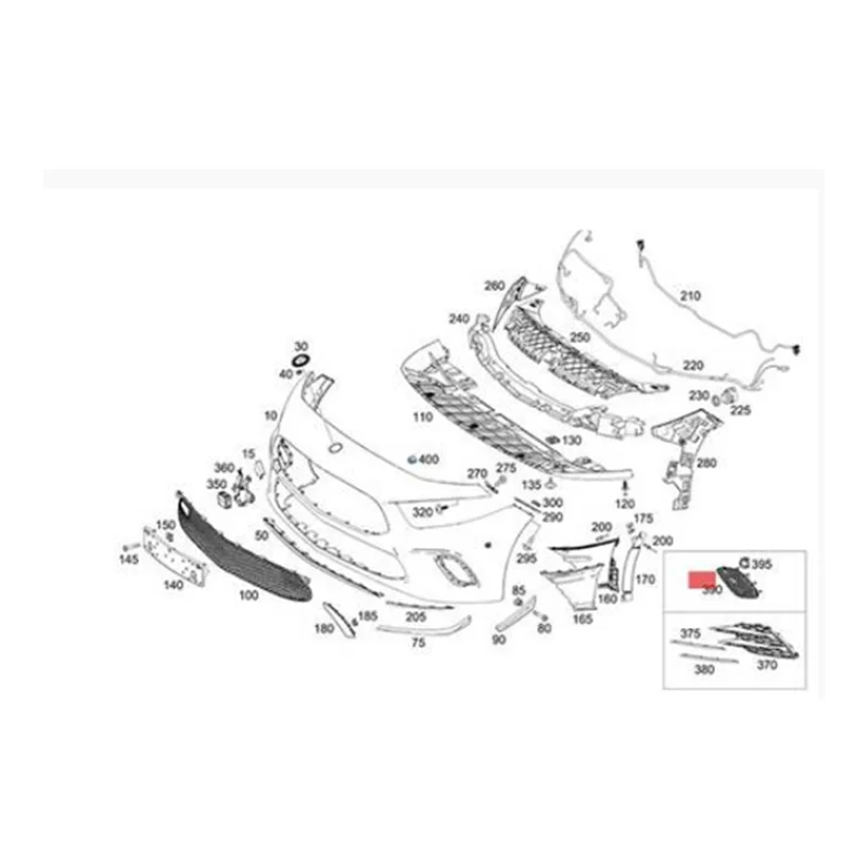 

Car Front Bumper Fog Light Cover Bezel Trim A1778853100 For Mercedes Benz A Class W177 2018-2021 Left