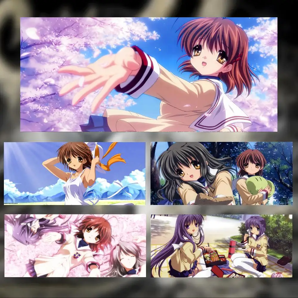 Classics Warm Anime C-CLANNAD Mouse Pad Large Thick Desk Pad Stitched Edges Gaming Mouse Mat for PC
