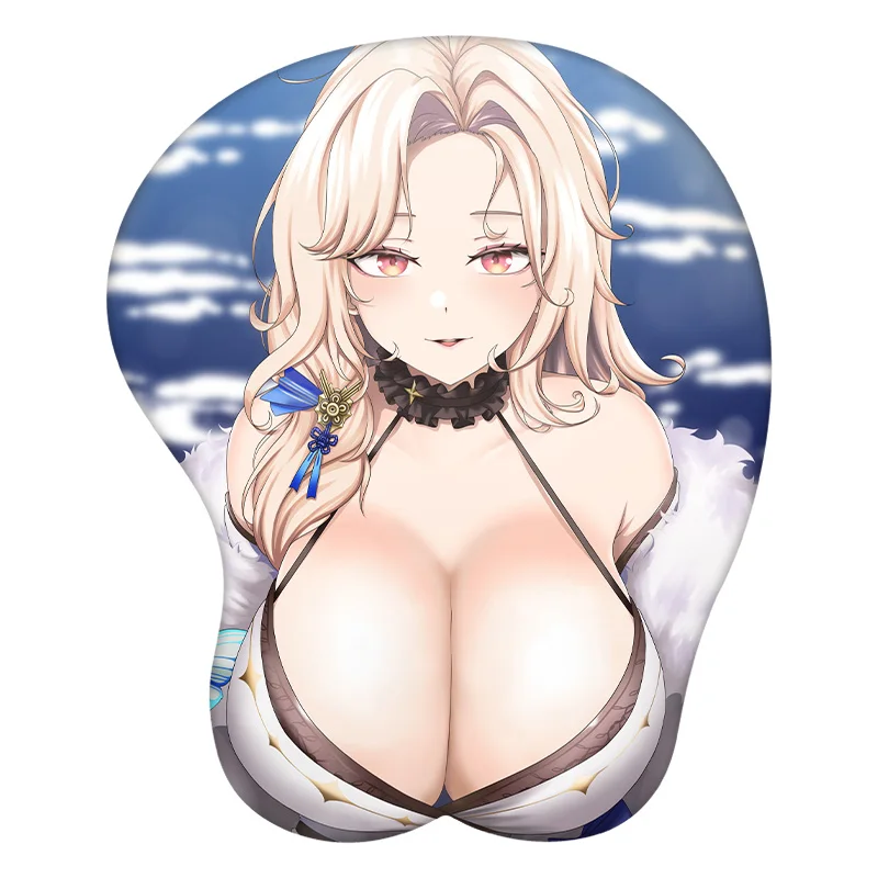 

3D Mouse Pad Ludmilla Goddess Of Victory:Nikke Anime Mousepad Wrist Rest Silicone Sexy Creative Gaming Mat Gift