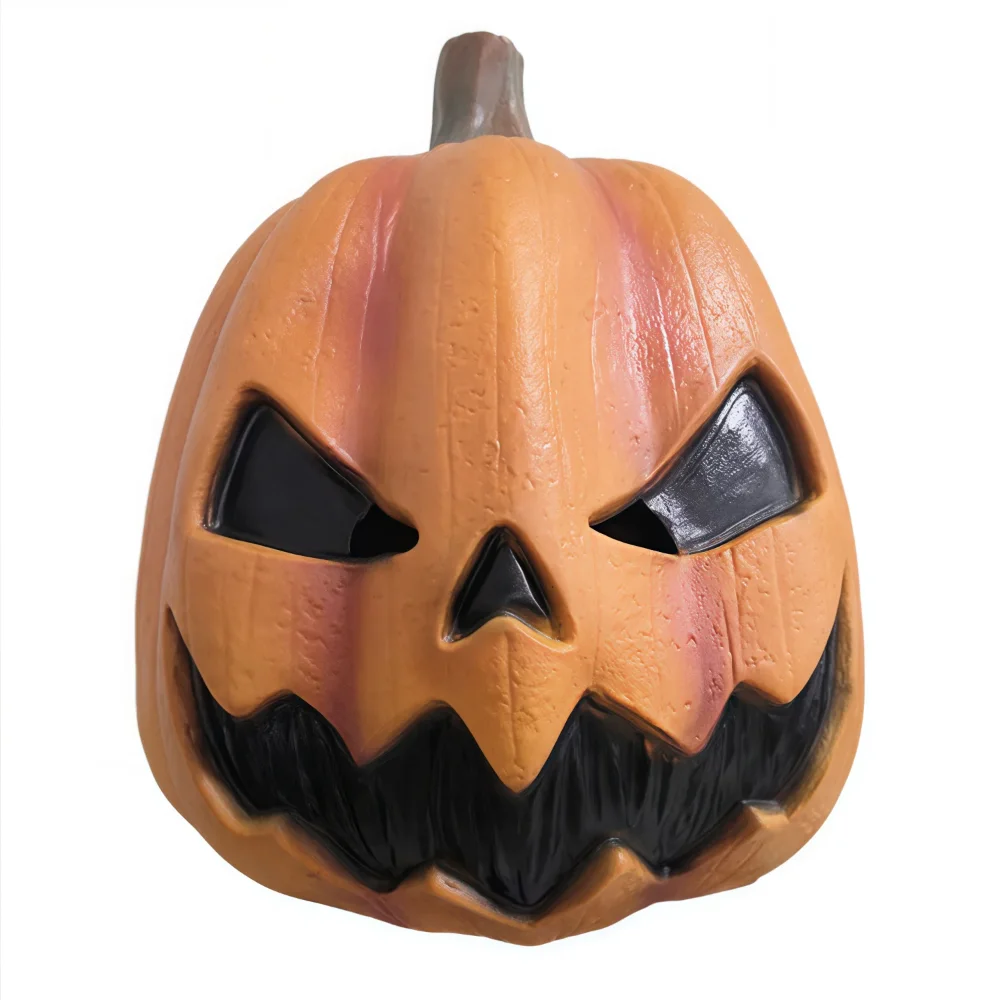

Latex Halloween Pumpkin Head Mask Novelty Head Cover Jackolantern Mask Trick or Treat Breathable Scary Pumpkin Mask