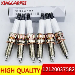 OE 12120037582 ZR5TPP33 6pcs Iridium Spark Plug Fit For BMW E82 E88 F10 F13 135i 535i X1 Auto Part