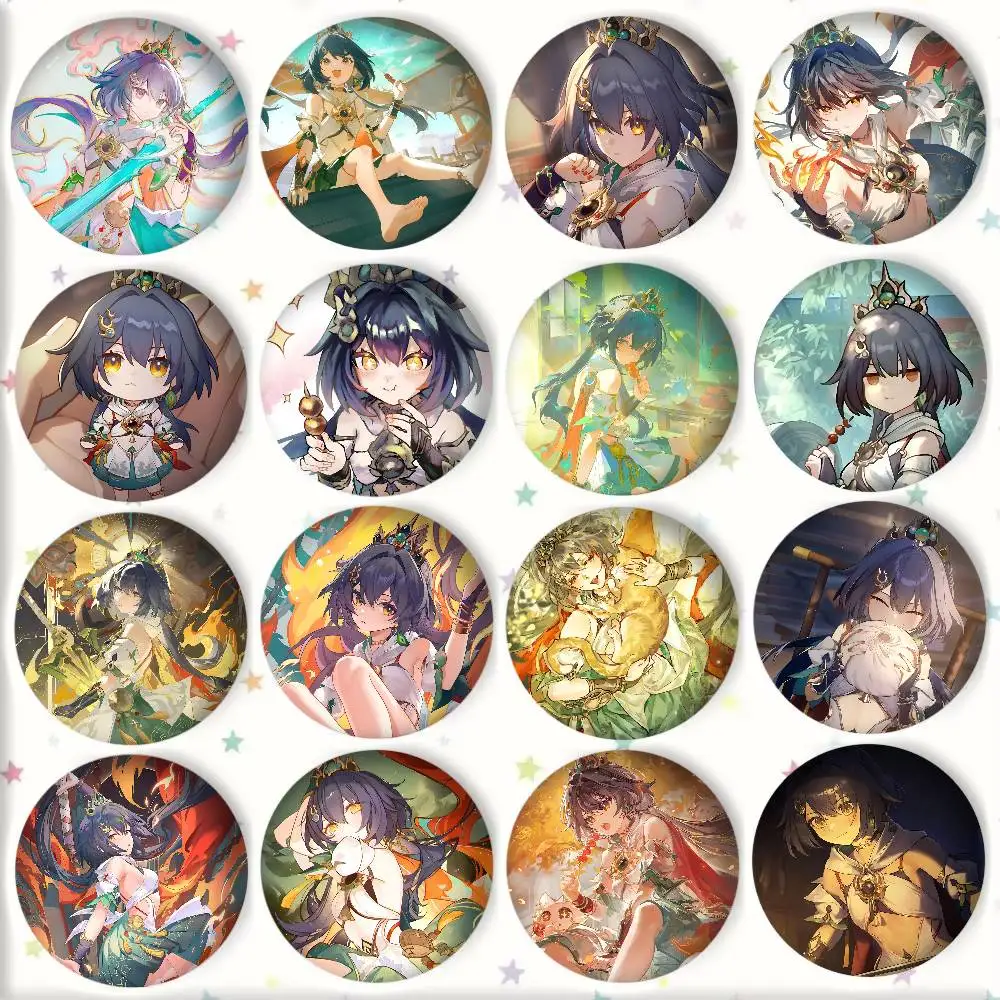 Game Honkai Star Rail Yunli Badge Tinplate DIY Backpack Clothing Accessories Jewelry Pins