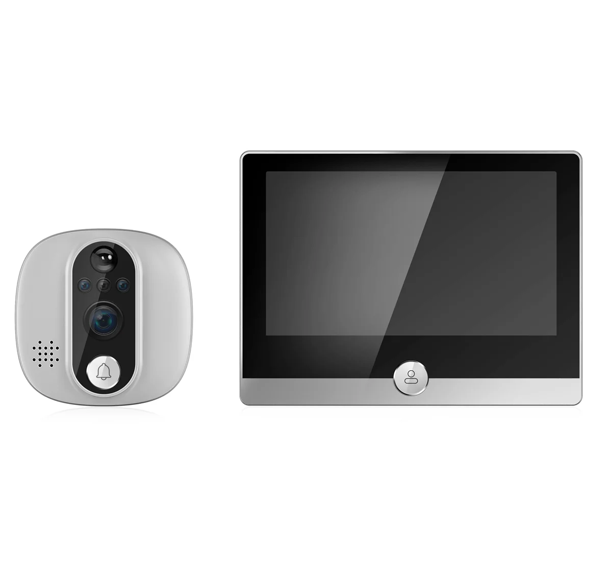 Tuya Andrea WiFi Doorbell, judas de porte visuels, vidéo, caméra de téléphone de porte, PIR, sécurité à domicile, interphone sans fil pour IOS, Android, 4.3"