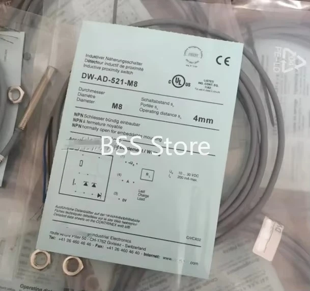 DW-AD-521-M8 DW-AD-523-M8 DW-AD-524-M8 مستشعر مفتاح القرب الاستقرائي