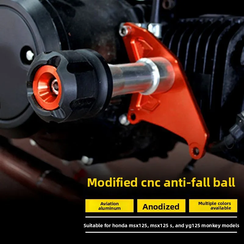 

Для Honda MSX125 MSX125SF YG125 обезьянный велосипед на заказ, защита от столкновений с ЧПУ, крышка двигателя и аварийные шарики