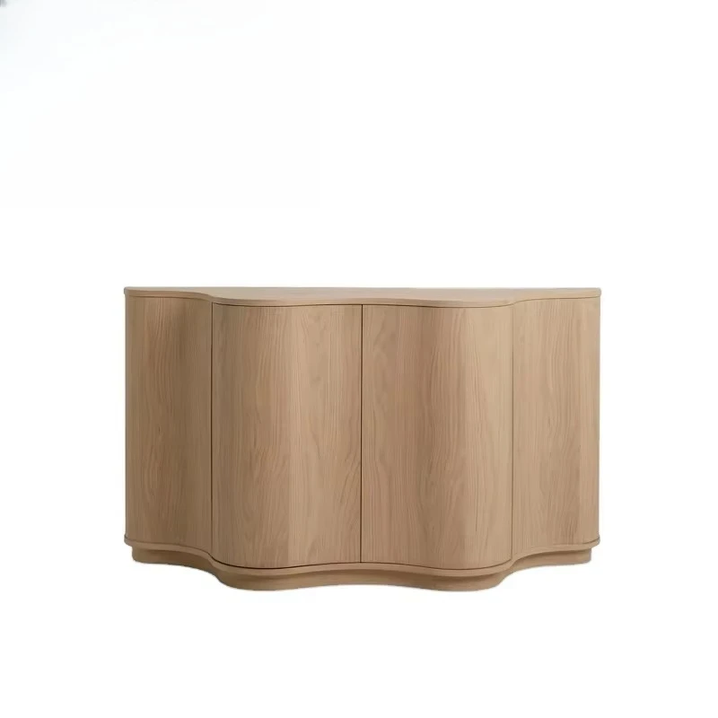 

Irregular Buffet Cabinet Living Room Corner Storage Wooden Cutlery Cabinet