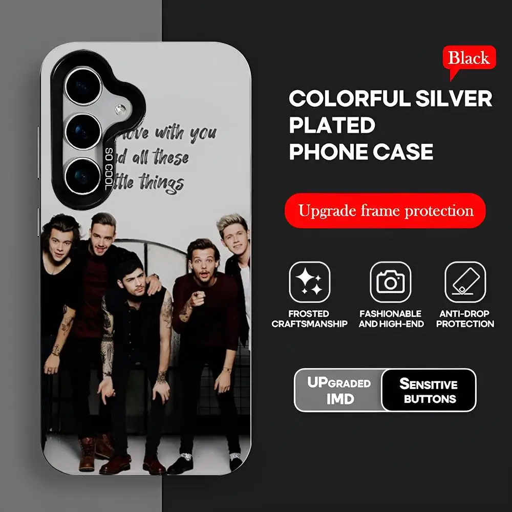 One Direction Five People Who Always Love Music Phone Case S25 Case IMD Colorful Phone Case Silver Cover Suitable For Amsung Gal