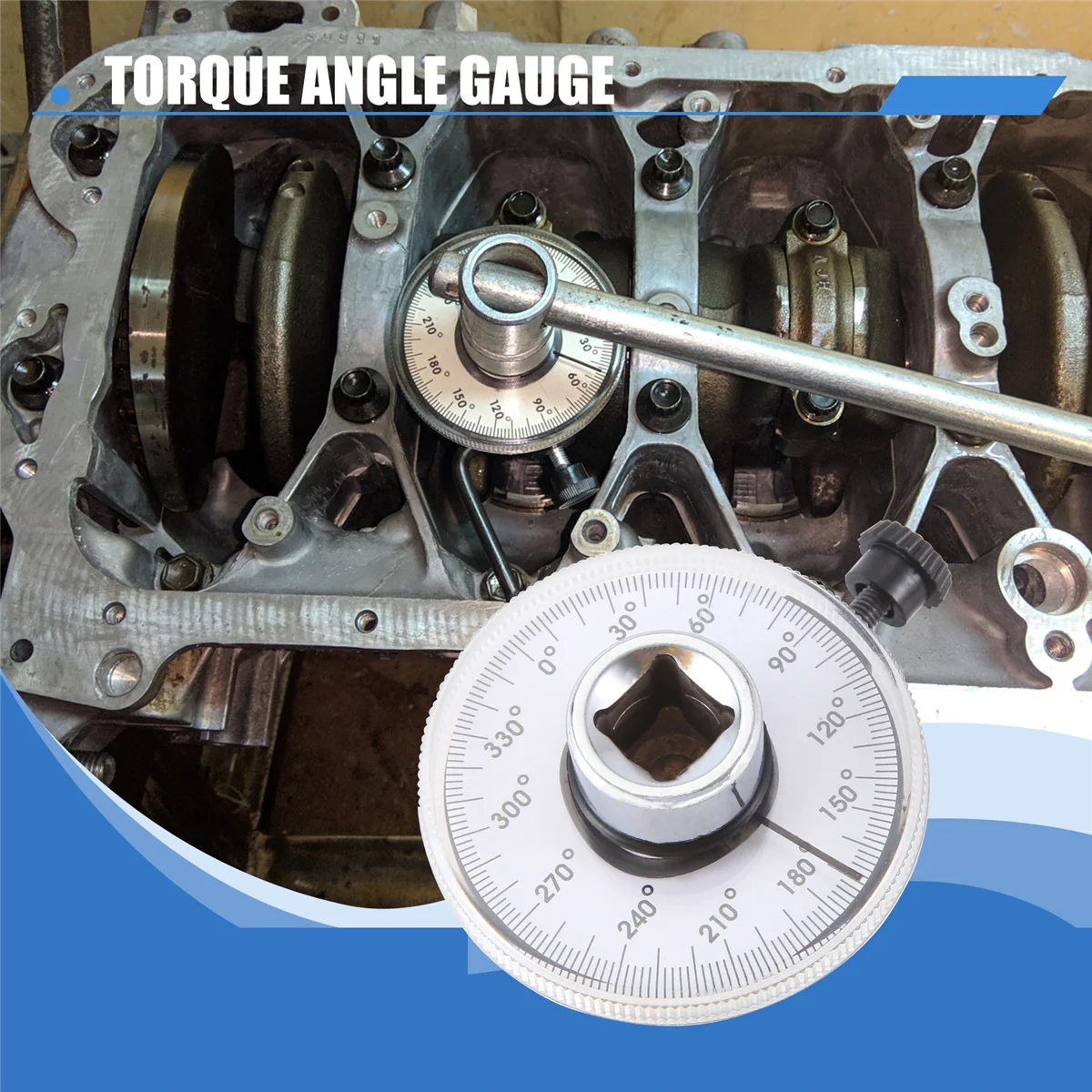ABNP 1/2 Inch Torque Gauge Wrench Torque Measuring Instrument Angle Meter Indexer