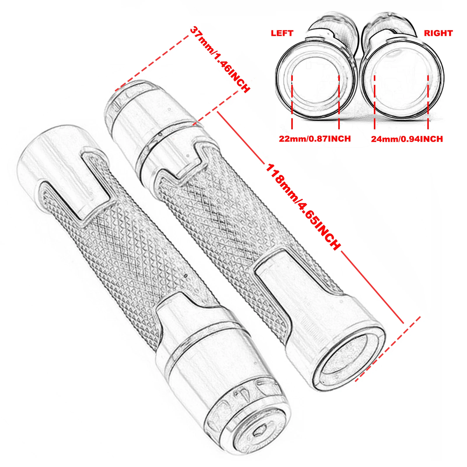 Motorcycle Electric Vehicle Refitted Throttle Handle Cover Glue Anti-skid Car Accessories For APRILIA SHIVER750