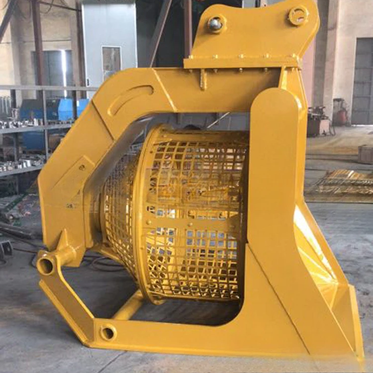 Secchio per frantumazione e screening in calcestruzzo