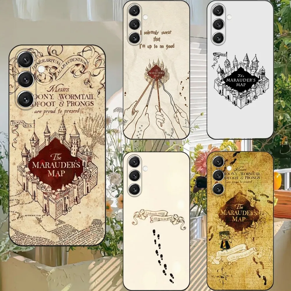 

Ticket The Marauders Map Phone Case For Samsung S25,S24,S21,S22,S23,S30,Ultra,S20,Plus,Fe,Lite,Note,10,9,5G Black Cover