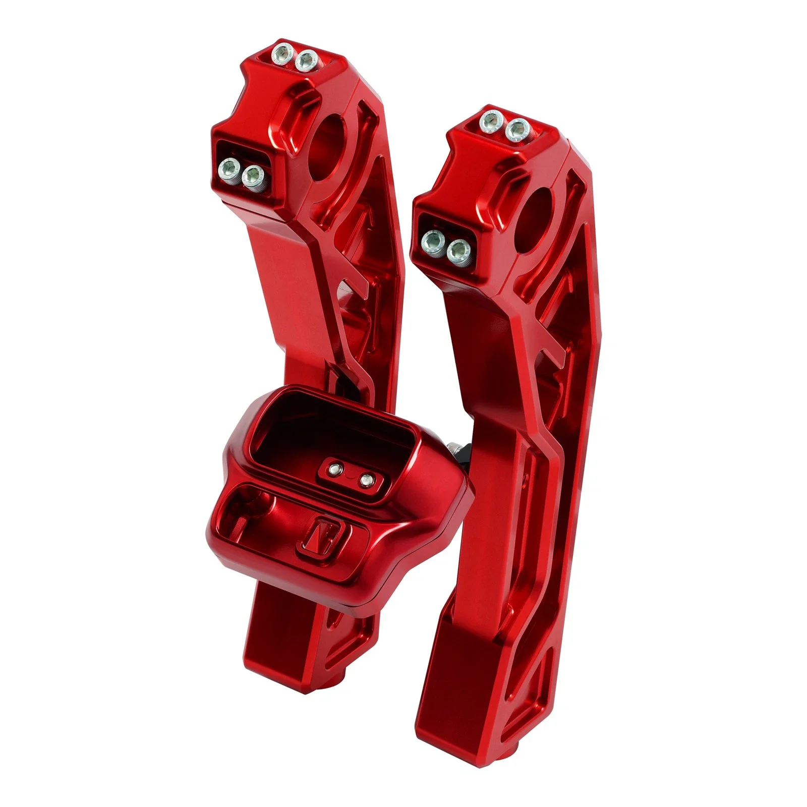 

Motorcycle 10" Height Handlebar Risers Mount For Harley Softail Street Bob Breakout 2018-2024 Instrument Box