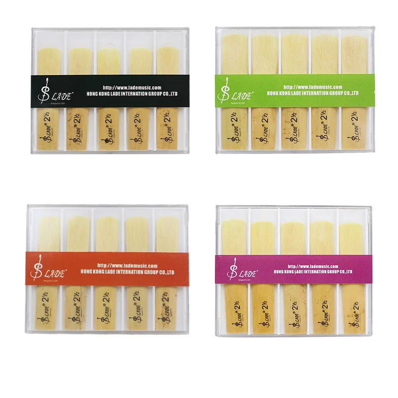 Transparent Plastic Box for Saxophone, Reeds in One Box, BE Key, Treble, Tenor, Alto Saxophone, No.2.5, 10 Pieces