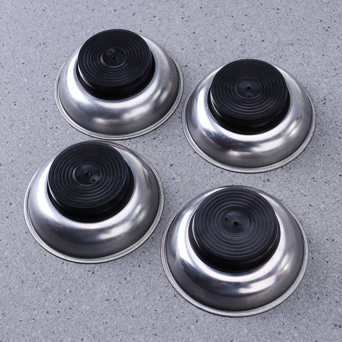 4Pcs 3 Inch Stainless Steel Magnetic Dish for Screws High Performance in Work and Storage Parts Tray Magnetic Parts Tray