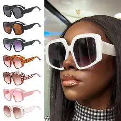 Women's Oversized Sunglasses Square Sun Glasses Shades Goggle Big Frame Large Fashion Trendy Vintage UV400