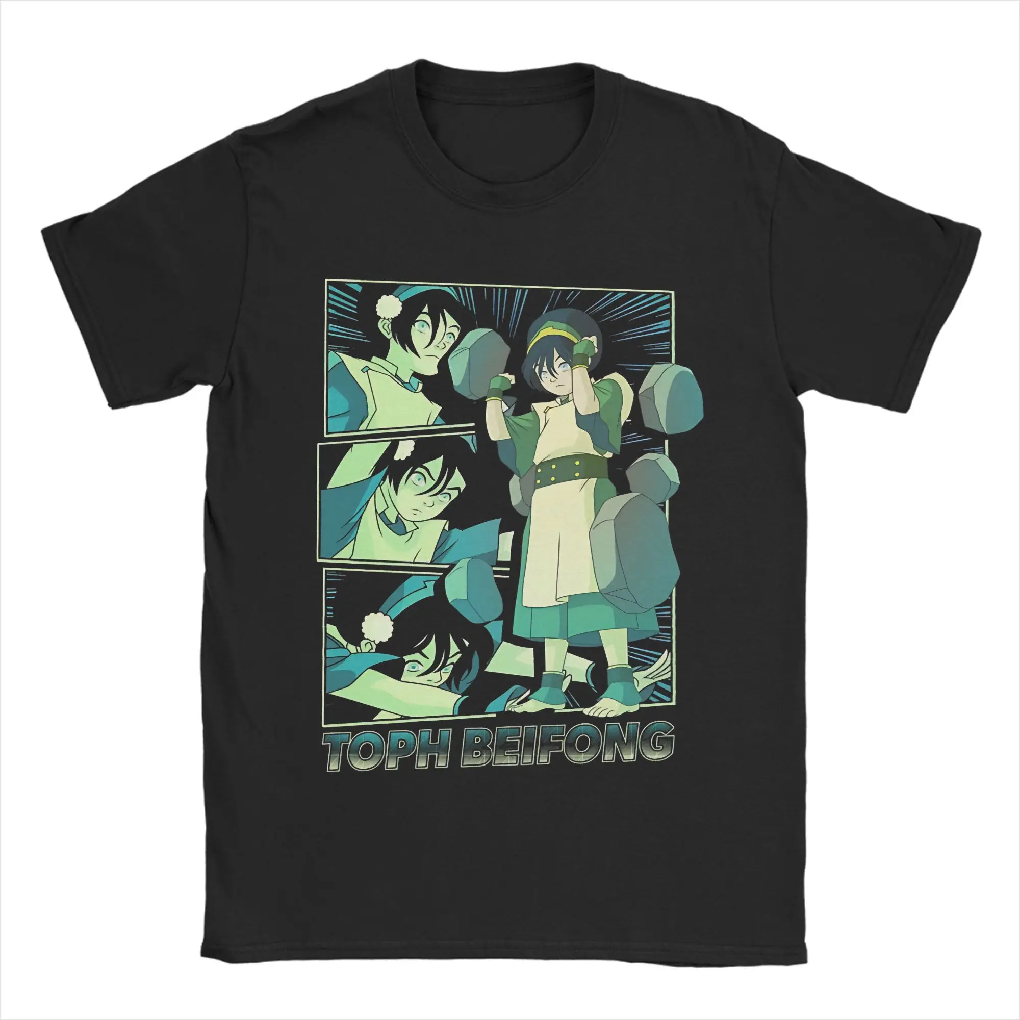 Camiseta Vintage Avatar-el último maestro del aire Toph Beifong Earthbending Master camisetas de tendencia para hombre ropa de manga corta