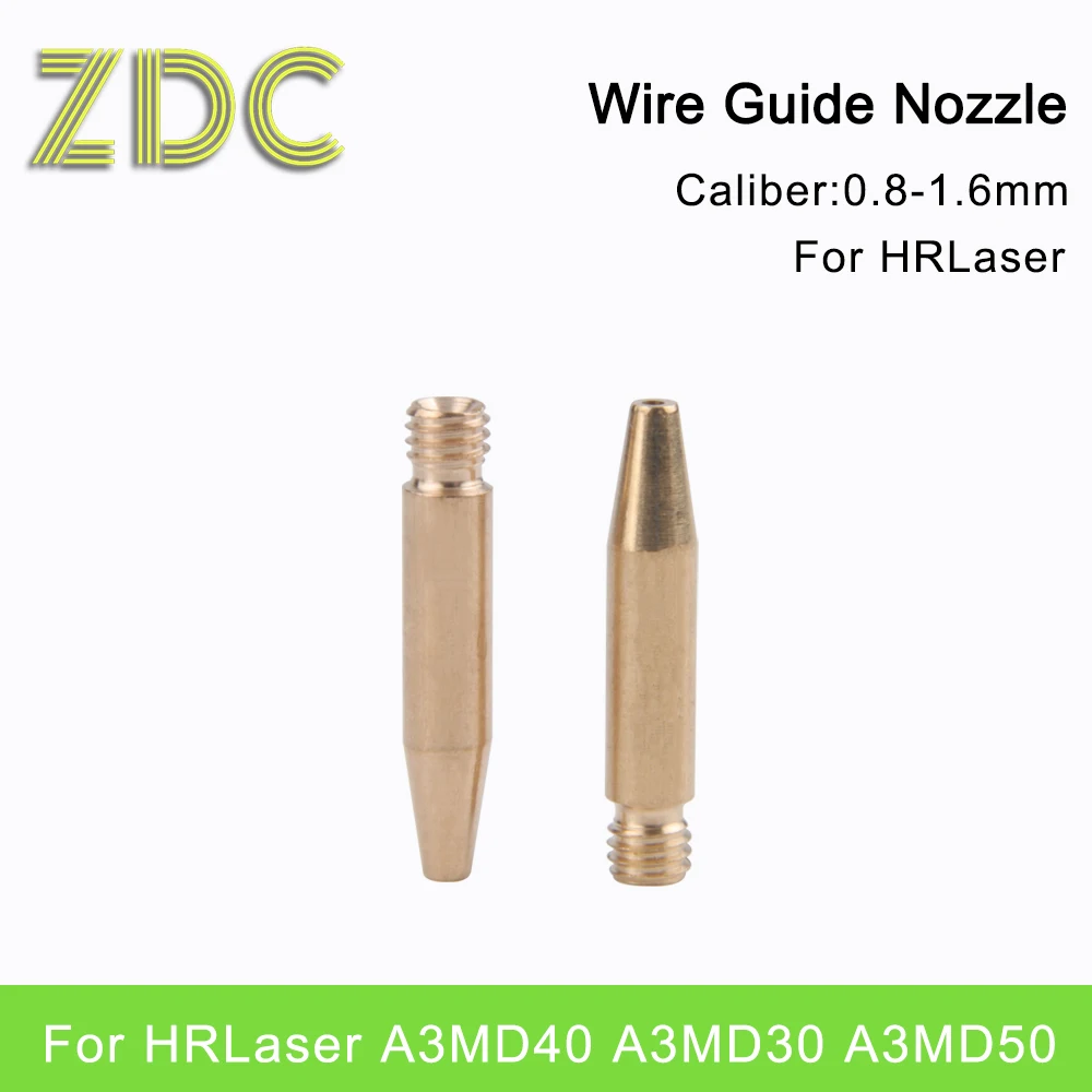 10Pcs HRLaser Laser Welding Wire Guide Nozzle WSX Weld Wire Feeder Nozzle H31.5 M6 0.8-1.6mm For HuanRi K1M A2M A1MD50 A1SE40 X1