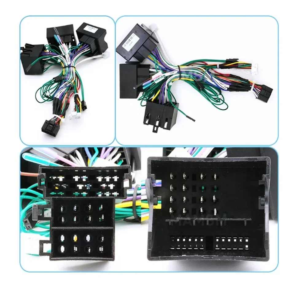 Canbus Box Adapter Decoder with 16Pin Power Wiring Harness CableFit for Benz B200 W169 W245 W164 R-Class W220 W203 C209 Vito SLK