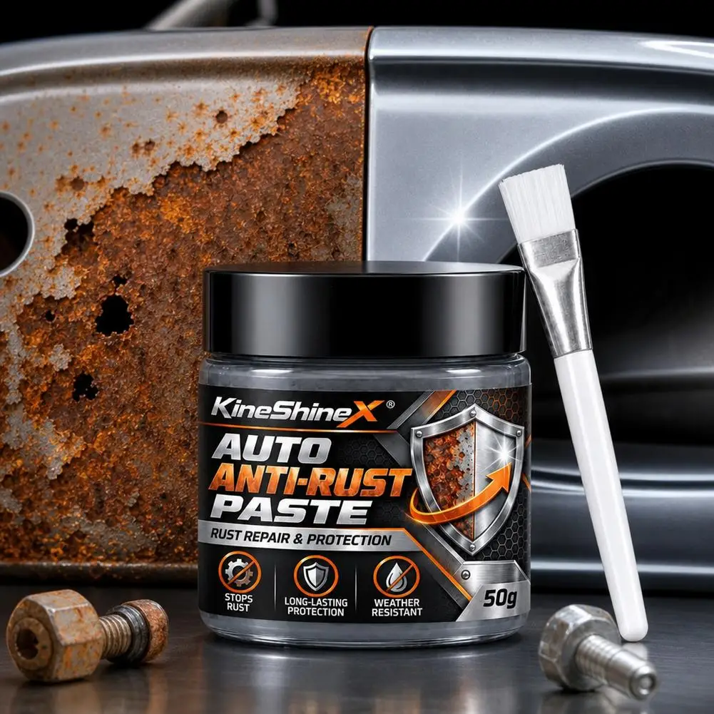 Auto Rust Shield Paste, Car Metal Rust Repair Paste,Long-Lasting Protective Barrier Stops Rust & Corrosion Glossy Finish Paste