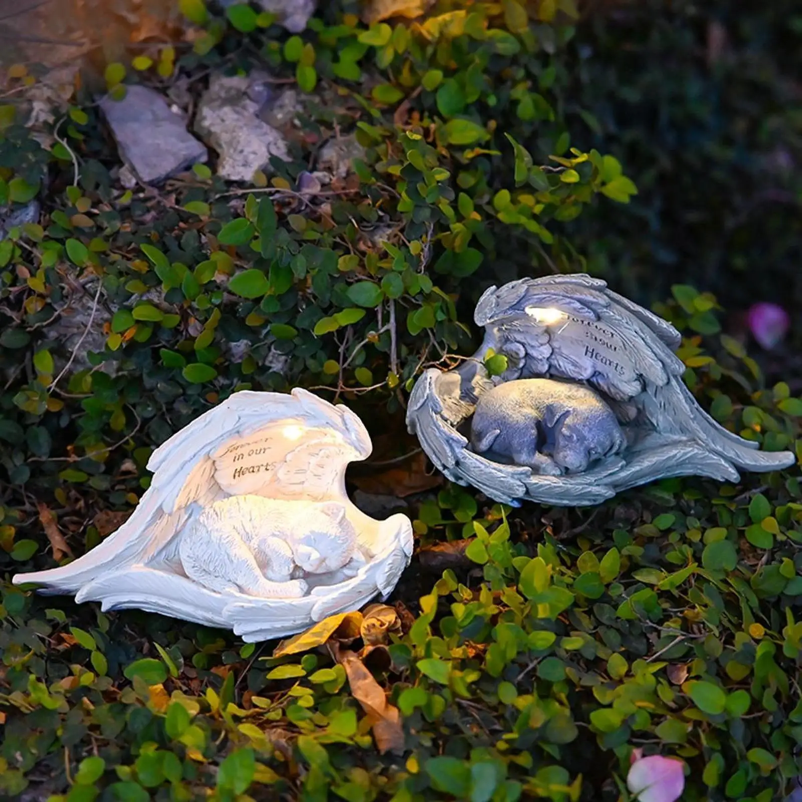 Pet Memorial Grave Marker ,Delicate Pet Loss Gifts ,Memorial Gift, Resin Garden Cemetery, Pet Ornament for Garden