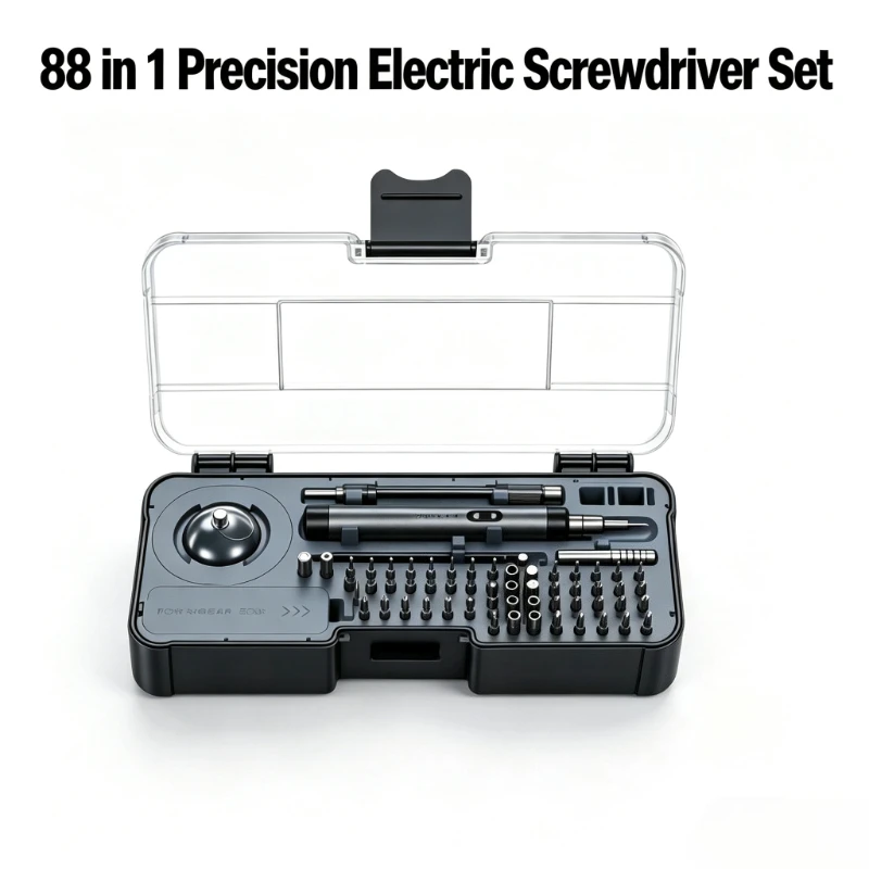 88 in 1 USB‑C Rechargeable Precision Electric Screwdriver Magnetic Repair Tool Set For Phone Laptop Watch Maintenance