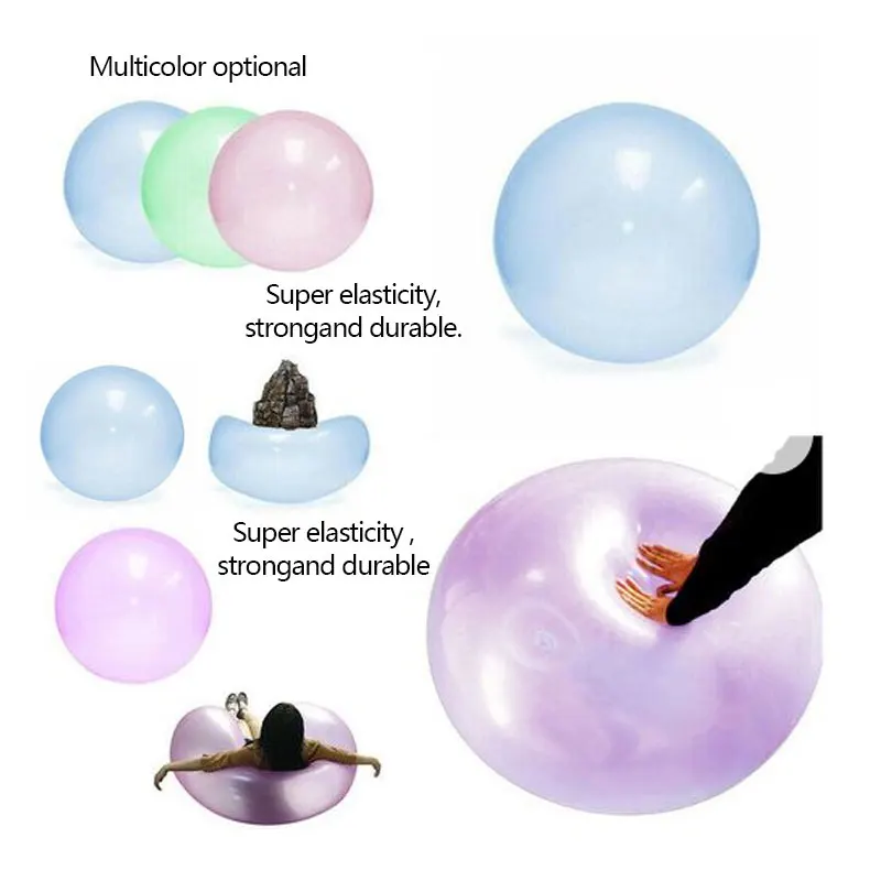 Soft Air Water Filled Bubble Ball Large Kids Children Outdoor Toys  Blow Up Balloon Fun Party Game Summer Inflatable Pool Party images - 6