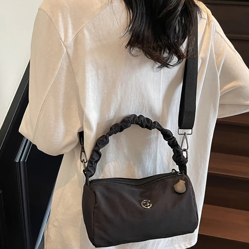 

Сумка через плечо, модная, простая и универсальная, новая весенняя сумка 2025 года, сумка из нейлоновой ткани, легкая женская сумка через плечо