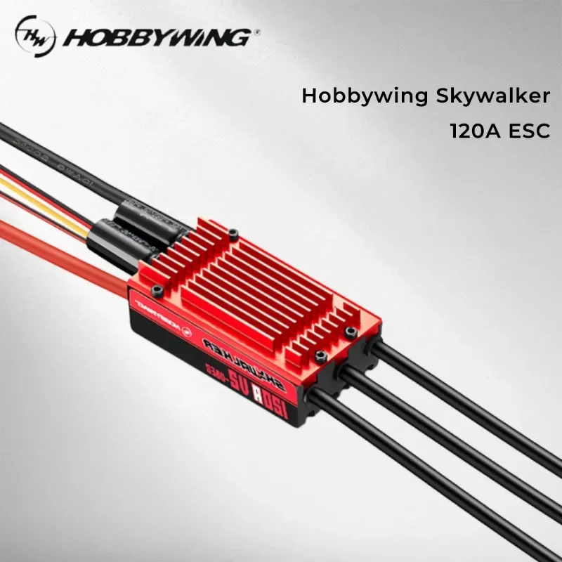 AvaCoreHobbywing Skywalker 120A V2-UBEC 3-8S Brushless ESC 32-bit ARM M4 Chip With Reverse Brake For 3D Fixed Wing Airplane Acce