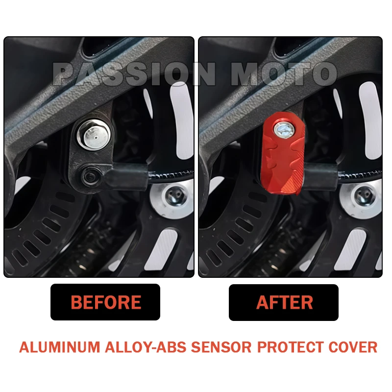 For ZONTES 368G 368 350 D/M/E/K/G/R/T/S/V 310R 310X 310V ZT125 T310 ZT250 Motorcycle FrontRear Wheel ABS Sensor Protector Guard