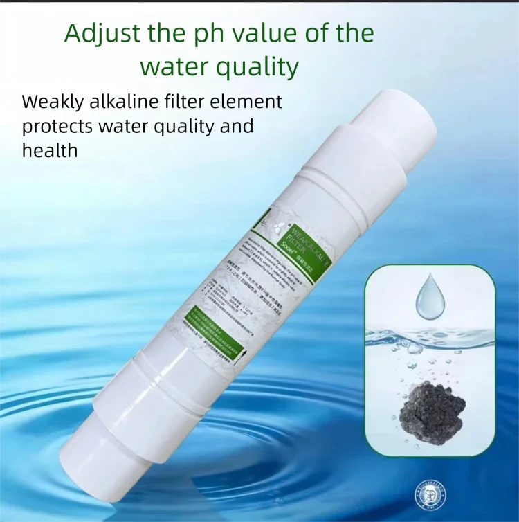 10 Inch Remineralizing Alkaline Water Filter Cartridge Mineral Supplement Filter Adjust PH Value Replacement Cartridge for RO Wa