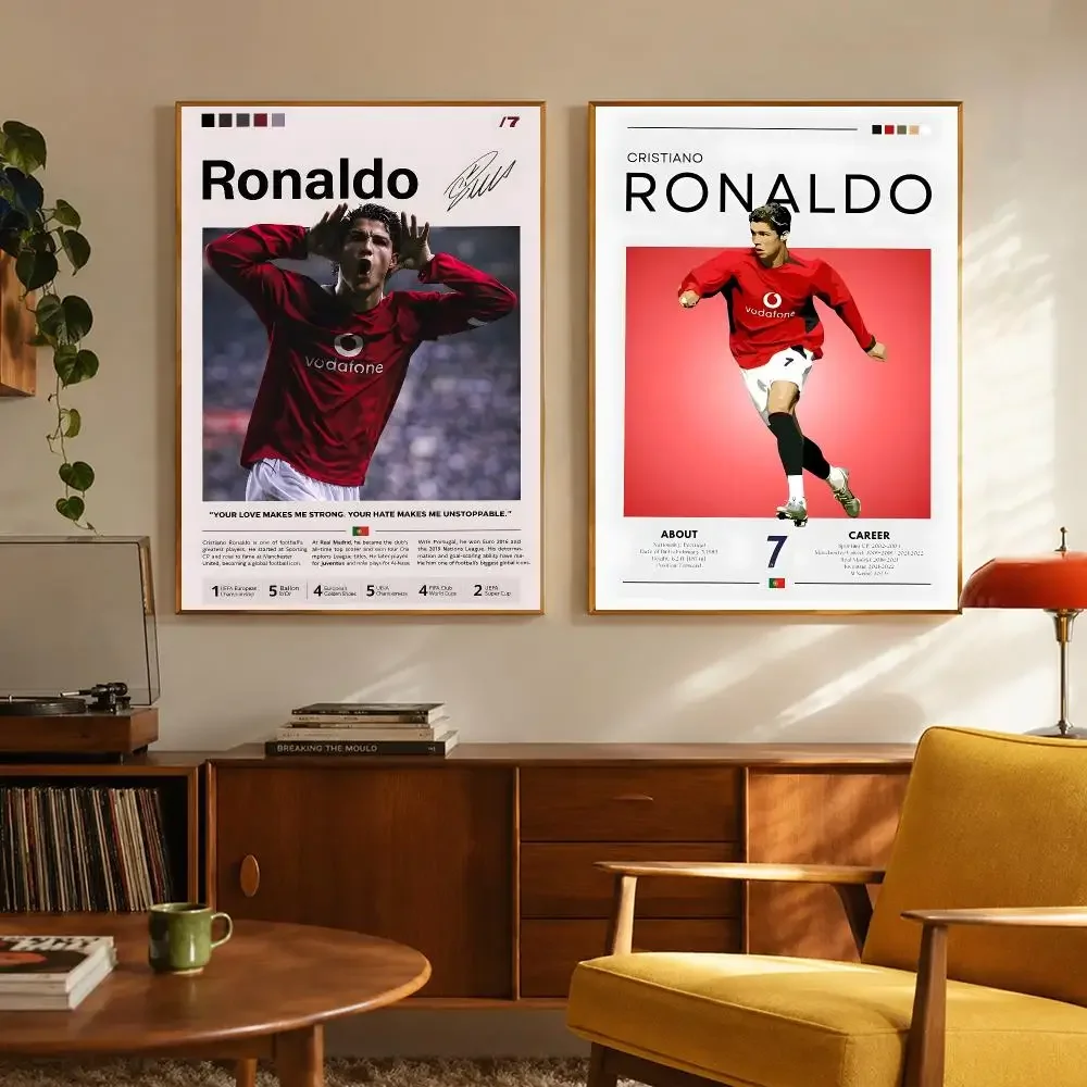 Athlete star Lionel Messi Football star Lionel Messi Poster Digital Solvent Print Waterproof PP Fade-Resistant Wall Room Decor