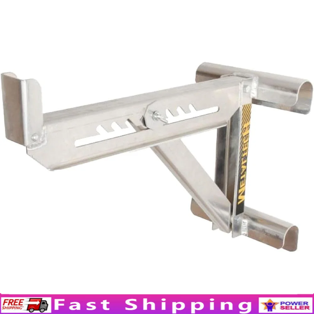 Aluminiowe podnośniki drabinkowe z 2 drabinkami Przedłużenia rusztowania Lekkie, wytrzymałe podpory Regulowana platforma robocza Łatwa konfiguracja