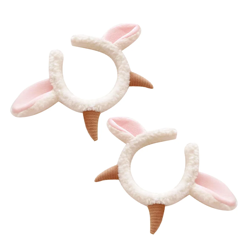 

2 Pcs Headgear Claw Headband Toddler Headbands Cloth Plush Animal Ears Role-playing