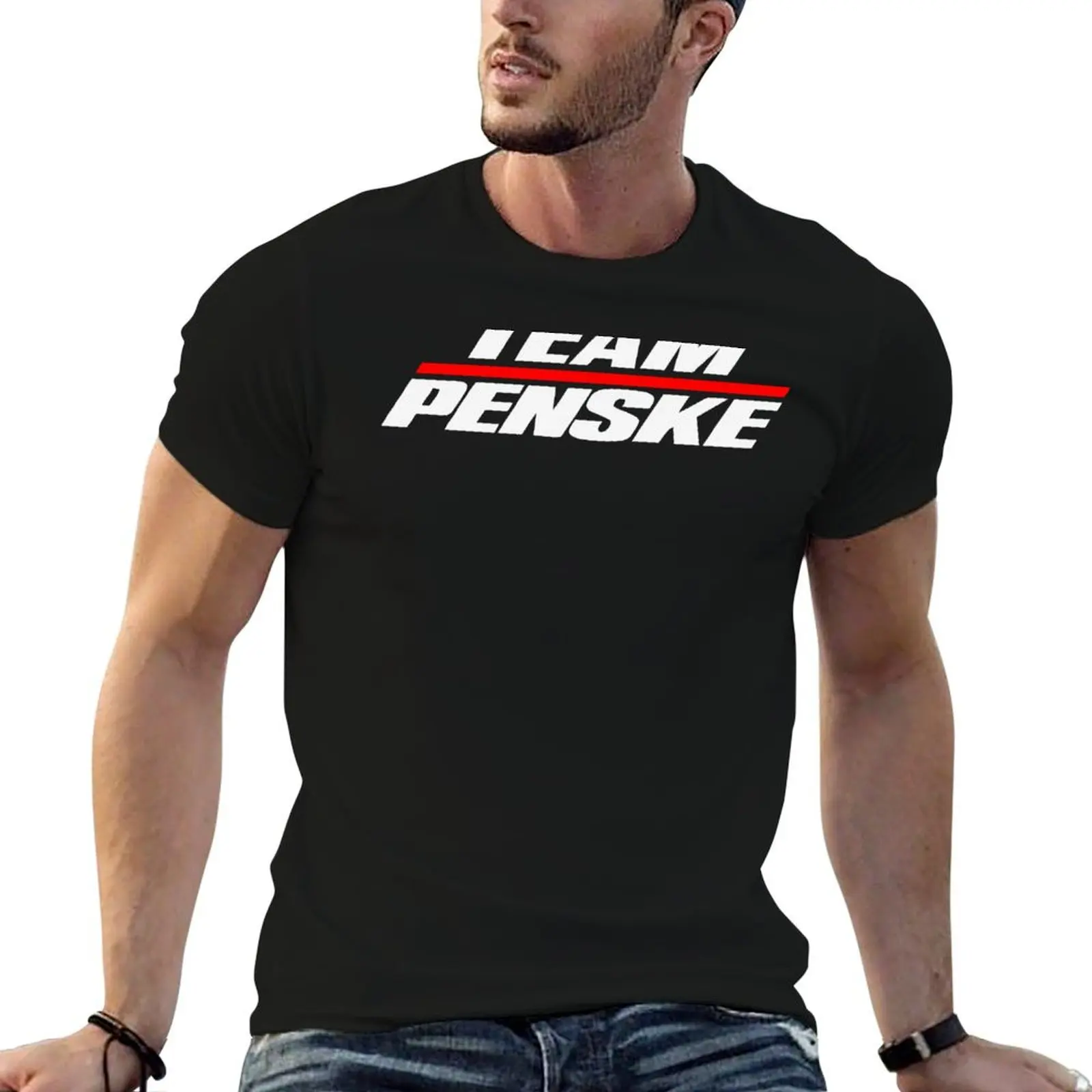 

print Nascar shirt Extraordinary T-Shirt Team t man cotton t shirt Penske custom
