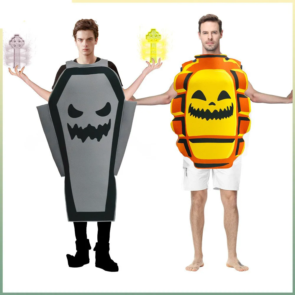 

Adult Halloween Devil Role Play Costume Props Stage Performance Outfit Hand Grenade Demonical Design Winter Collection
