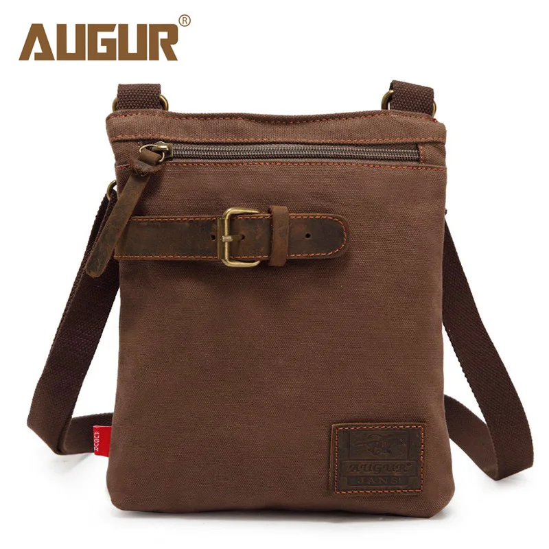 Casual Canvas Mannen Schoudertas Messenger Bag Kleine Satchel Sacoche Homme