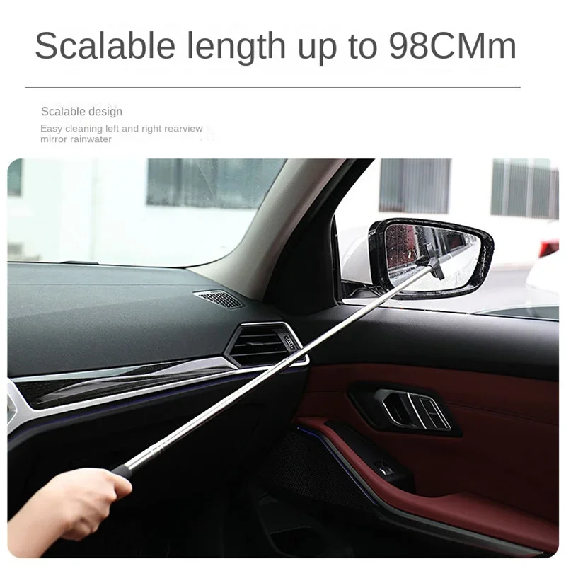 Multi-purpose rear-view mirror retractable wiper wiper Windshield wiper Car wash window windshield rainproof cleaning brush Auto