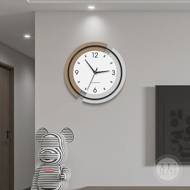Fashion Round Wall Clocks Modern Aesthetic Living Room Creative Wall Watch Design Luxury Relogio De Parede Ornaments Home Decor