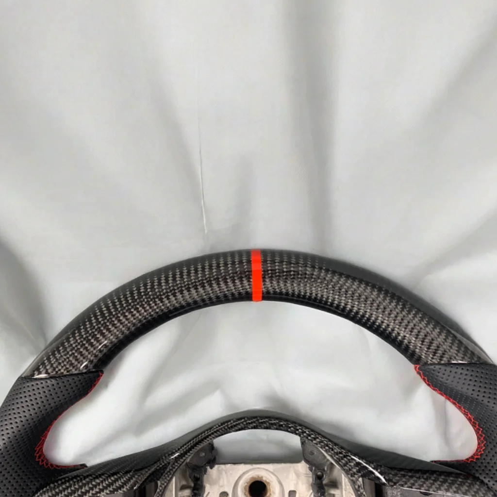 For Mitsubishi Evolution X EVO 9 EVO 10 Customized 100% Carbon Fiber Steering Wheel With Leather heating