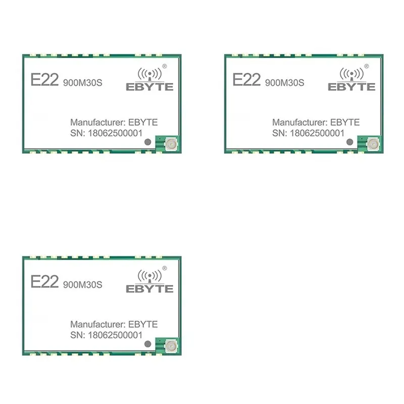 Модуль A55T 3X EBYTE SX1262 Lora, 32 МГц, высокоточный TCXO E22-900M30S, 850-930 МГц, 30 дБм, 12 км, интерфейс SPI, низкое энергопотребление