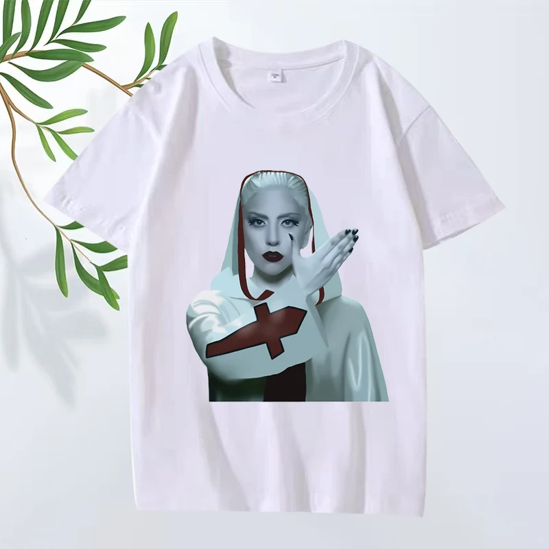 Lady Gaga Alejandro Classic graphic T Shirts men women Oversized 100% Cotton streetwear short sleeve Summer print Unisex shirt