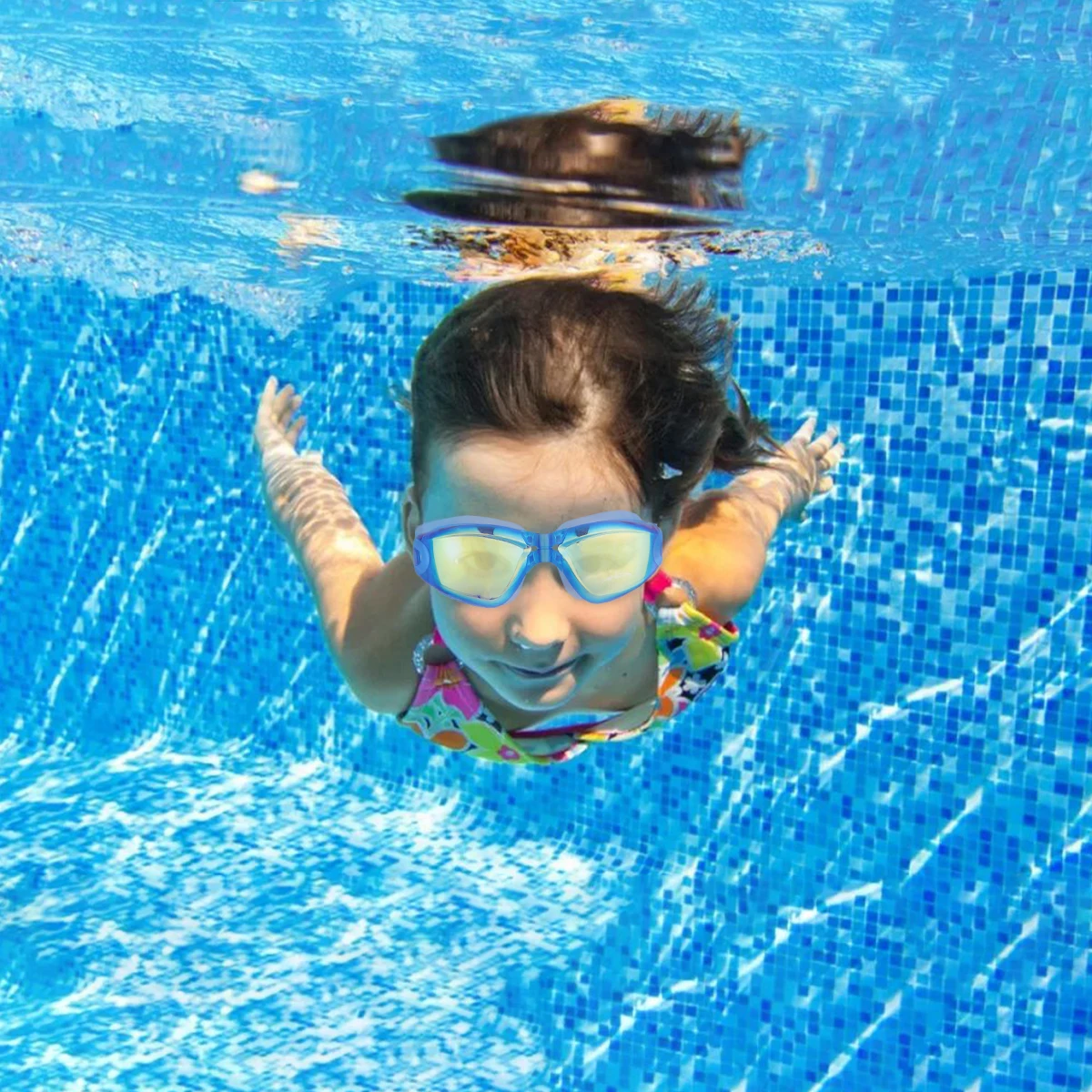 

Waterproof Anti-fog Swim Goggles for Men Women Adult Pool Use Flexible Frame Detachable UV Protection Plated Lenses