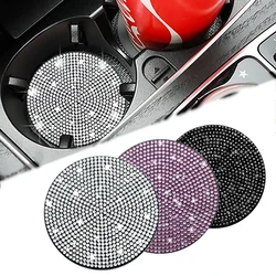 Porte-gobelet en diamant imperméable pour voiture, fente pour gobelet à eau, tampon de gel de pton, polymères coordonnants, gadget Bling, accessoires d'intérieur de voiture