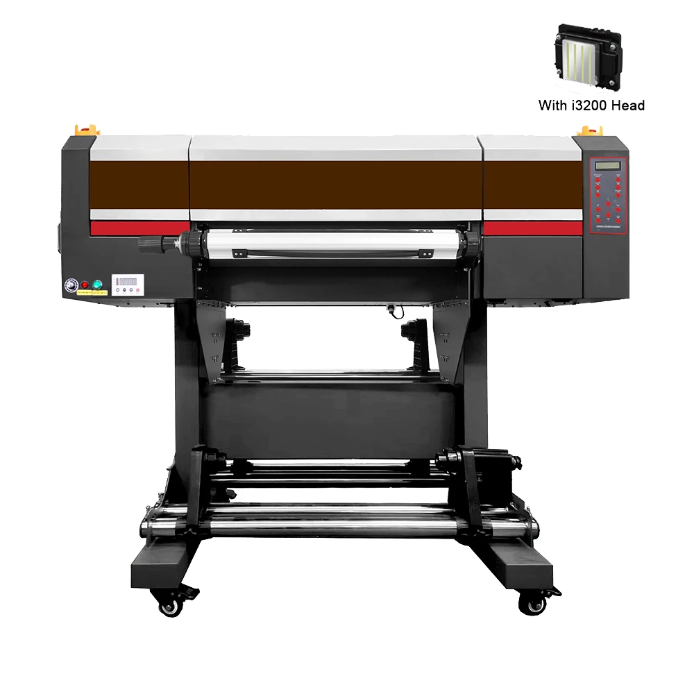 Hstar Sticker UV DTF Printer with Laminator in One Printing and Crystal All 60CM 24 Inch I3200 3 or 4 Printhead 2 in 1