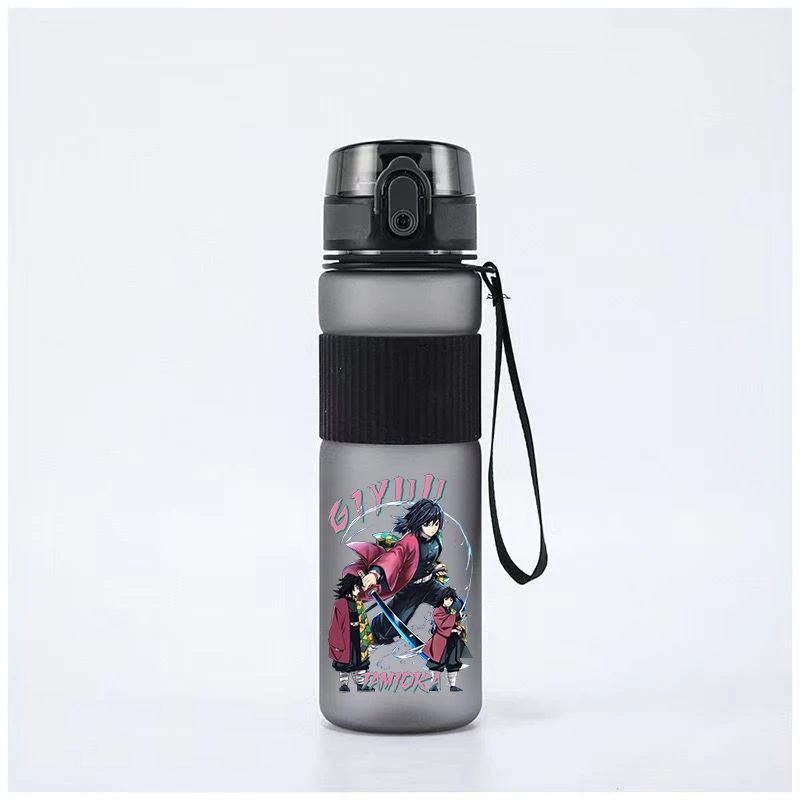 

550ML Demon Slayer Adult Water Cup Tanjiro Nezuko Giyu Tomioka Anime Leakproof Direct Drinking Bottle Kids Portable Drinking Cup