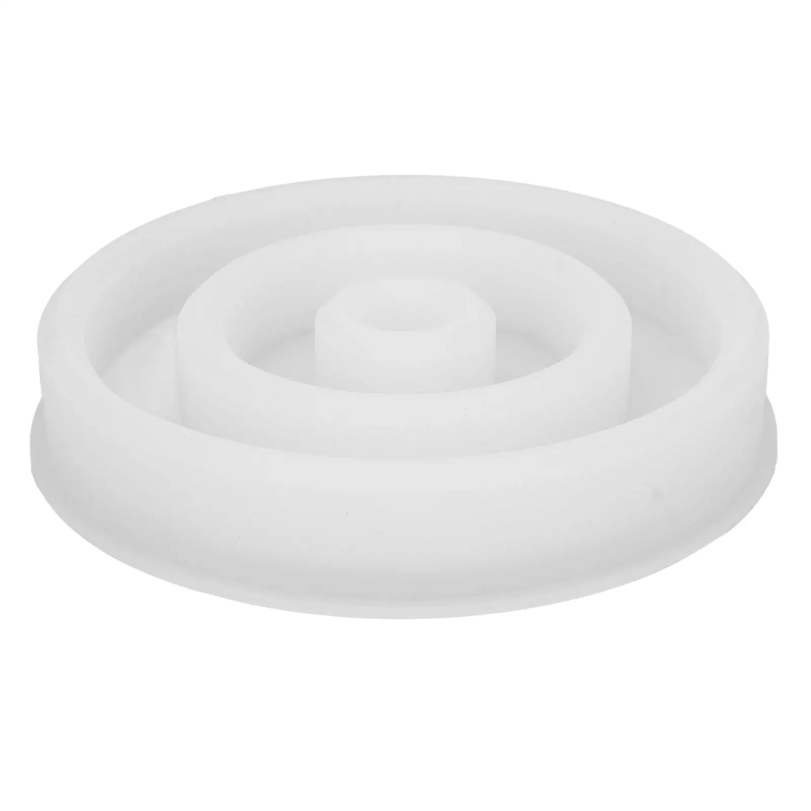 Molde de bandeja de vela redondo 3D, molde de vela circular de silicona reutilizable para tienda de manualidades